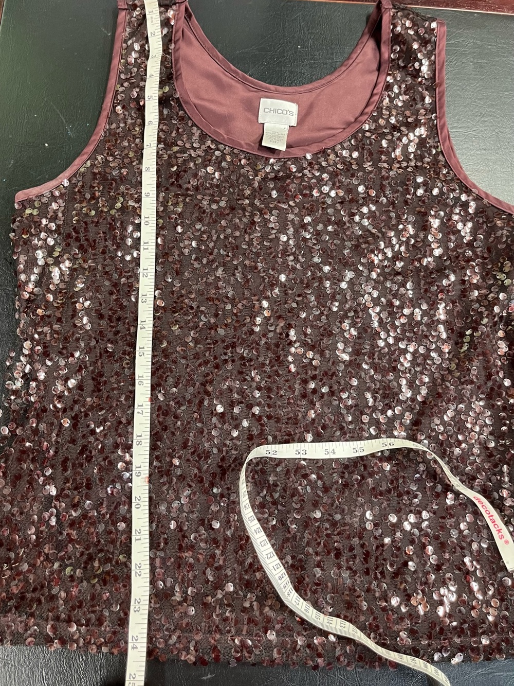 Chicos sequined tank size medium - Picture 7 of 7